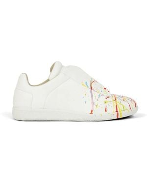 Maison Margiela Future Paint-Splatter Sneakers - White