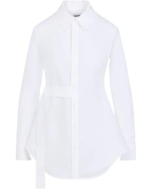 Jean Paul Gaultier Belted Shirt - White