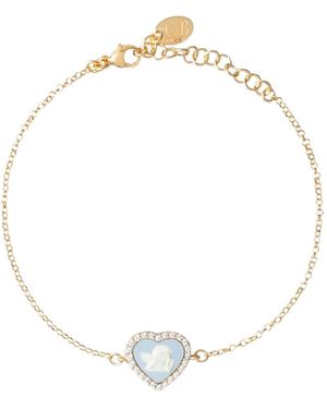 Cameo & Beyond Sparkling Cherub Bracelet - White