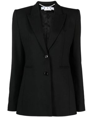 Off-White c/o Virgil Abloh Tailored Single-breasted Blazer - Black