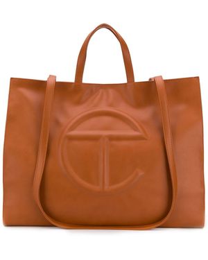 Telfar Large Logo Tote Bag - Brown
