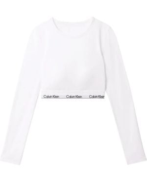 Calvin Klein Icon Long-Sleeve T-Shirt - White