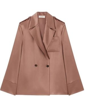RETORI Double-Breasted Blouse - Brown