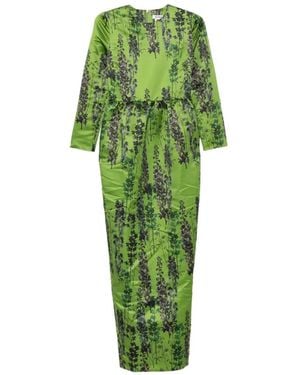 BERNADETTE Robe Longue Lenny À Fleurs - Green