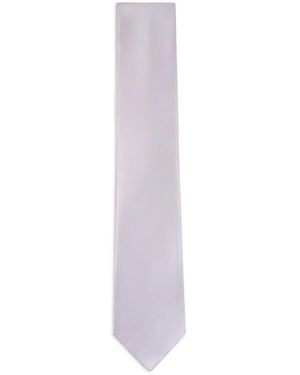 Brioni Krawatte Aus Satin - Weiß