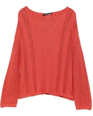 Pennyblack Open-Knit Sweater - Red