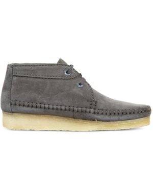 Clarks Originals Weaver Whipstitch-Trim Desert Boots - Grey