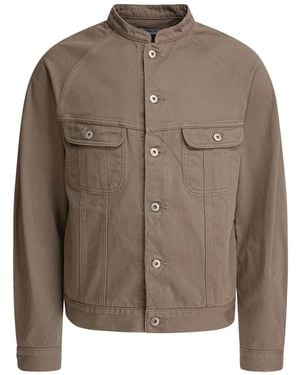 Nonnative Mandarin-Collar Buttoned Jacket - Brown