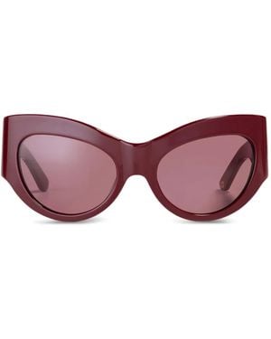 Ganni X Ace & Tate Trixie Cat-Eye Sunglasses - Purple