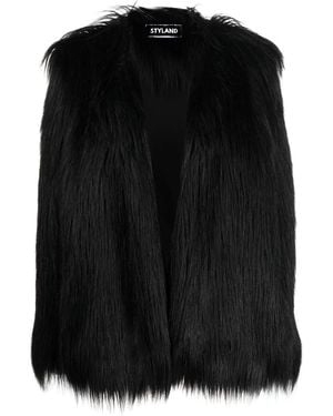 Styland Faux-Fur Jacket - Black