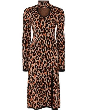Temperley London Adonis Knitted Dress - Brown