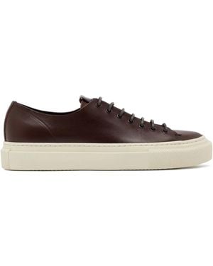 Buttero Lace-Fastening Leather Trainers - Brown