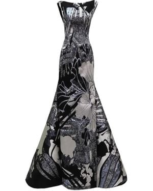 Gemy Maalouf Bateau-Collar Maxi Dress - White