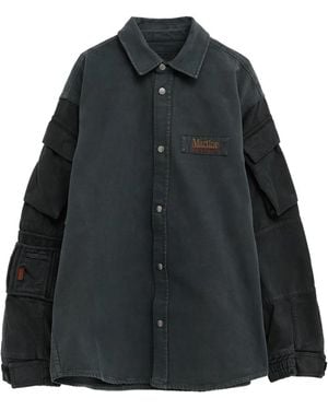 Martine Rose Logo-Patch Shirt - Black