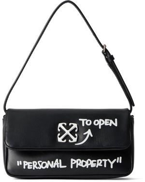 Off-White c/o Virgil Abloh Sac Porté Épaule Jitney 0.7 Quote - White