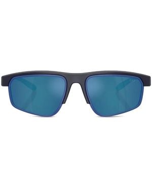 EA7 Vyron Rectangle-Frame Sunglasses - Blue