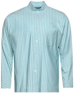 Issey Miyake Chemise À Rayures - Bleu
