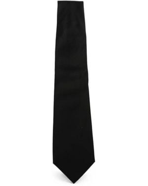 Canali Pointed-Tip Tie - Black
