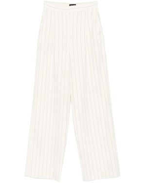 Marella Pinstripe trousers - Weiß