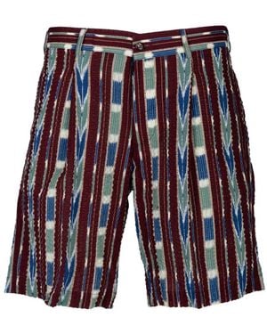 Doppiaa Pantalones Cortos Con Trabillas - Azul