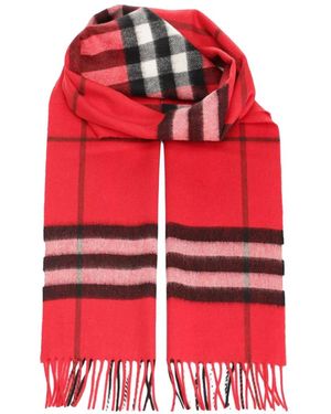 Burberry Écharpe En Cachemire À Carreaux - Red