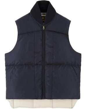 Fortela Queen Quilted Ribbed Vest - Blue