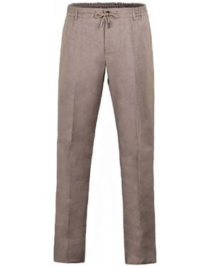 Moorer Adamson Straight-Leg Trousers - Grey