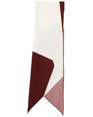Alberta Ferretti Geometric Scarf - White