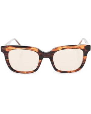 OAMC Sonnenbrille Mit Eckigem Gestell - Natur