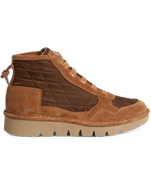 Pànchic P005 Quilted Panel Sneakers - Brown