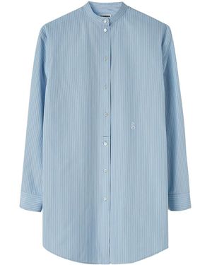 Jil Sander ストライプ シャツ - ブルー