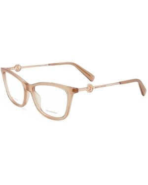 Marc Jacobs Logo-Plaque Cat-Eye Glasses - Natural