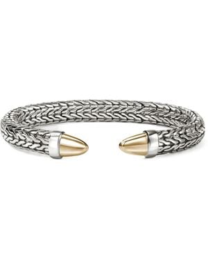 John Hardy Sterling And 14K Spear 50 Bracelet - White