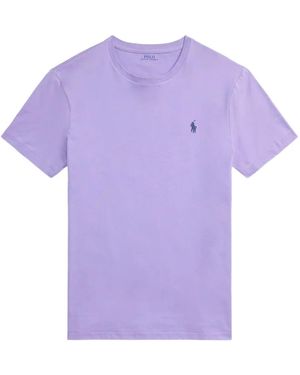 Polo Ralph Lauren T-Shirt mit Logo-Stickerei - Lila