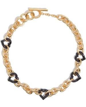Bimba Y Lola Chain Heart Necklace - Metallic