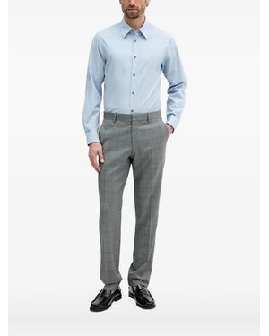 ARMANI EXCHANGE Embroidered-Logo Shirt - Blue