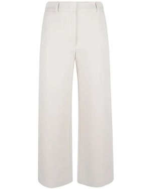 Max Mara Concealed-Fastening Trousers - White