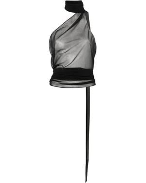 Ludovic de Saint Sernin Top Con Scollo All'Americana - Nero