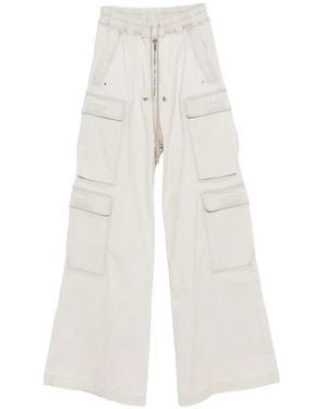 Rick Owens Cargo Pocket Jeans - White
