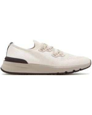 Brunello Cucinelli Runners ニットスニーカー - ホワイト