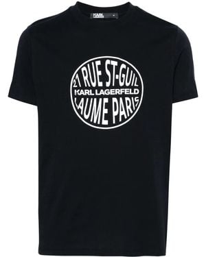 Karl Lagerfeld ロゴ Tシャツ - ブラック
