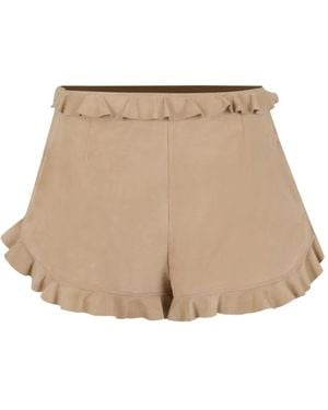 Marni Suede Shorts - Natural