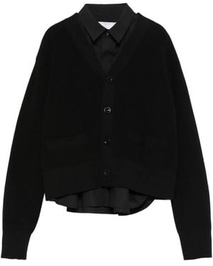 Sacai Button Pocket Knitwear - Black