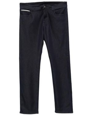 Canali Jeans Mit Geradem Bein - Blau