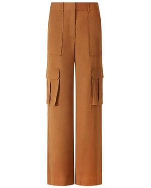 Veronica Beard Cargo Pocket Trousers - Brown