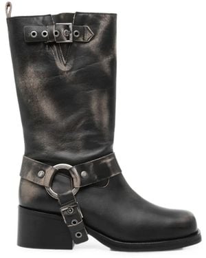 Toral Shoes Laura Carre Leather Boots - Black