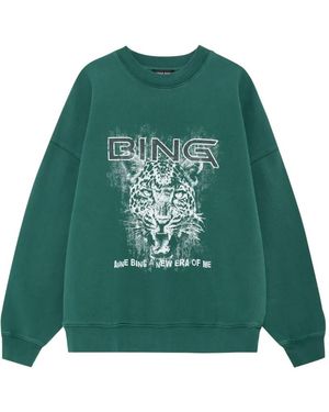 Anine Bing Miles Sweatshirt Leo Muse - Green