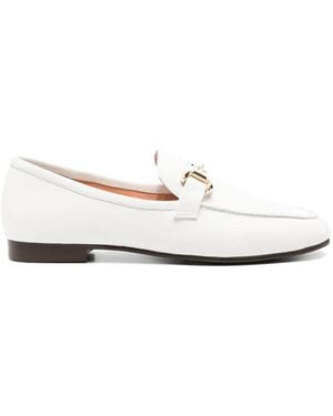 Bibi Lou Ashe Bit Trim Loafers - White