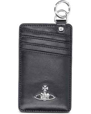 Vivienne Westwood Logo-Debossed Card Holder - Gray