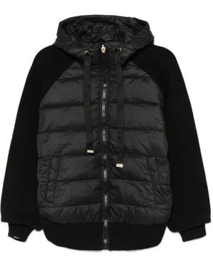 Twinset Quilted Hooded Jacket - Black
